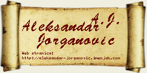 Aleksandar Jorganović vizit kartica